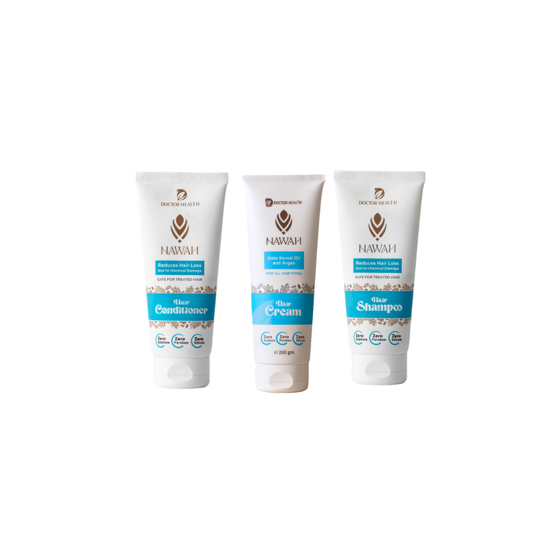 Untitled design - 2 هير كريم 200مل/شامبو 100مل / بلسم 100مل - الصورة 1