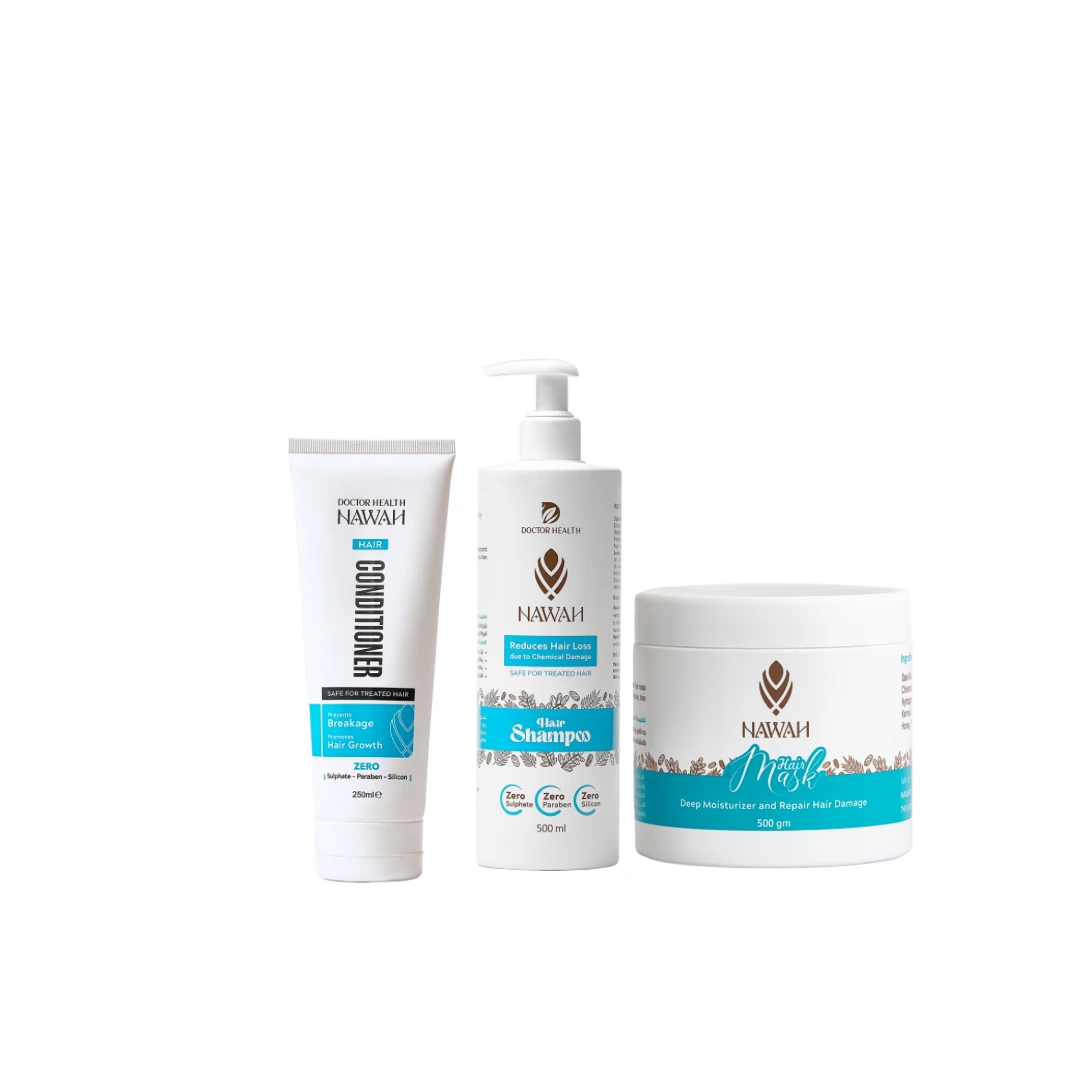 Hair mask + shampoo + conditioner