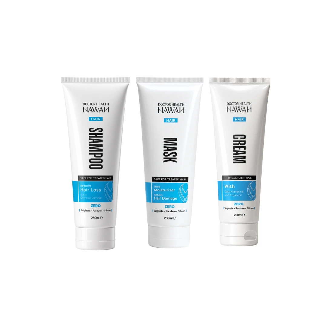 shampoo 250 ml + hair mask 250 ml + hair carem 200 ml