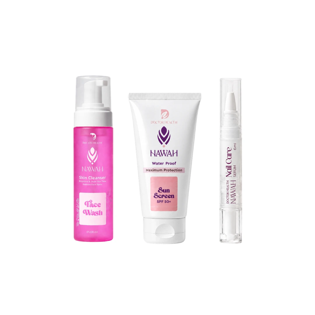 foam wash 200 ml + sun screen 75 ml + nail serum 6 ml